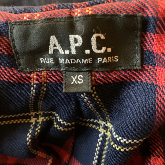 APC Women’s XS Wool Navy Duffle Coat - Picture 6 of 7